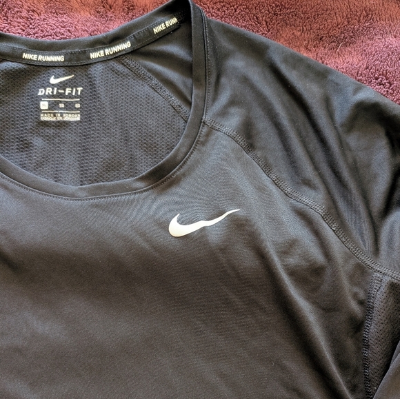 Nike Women's Dri Fit Black Long Sleeve Shirt XL - Picture 3 of 4